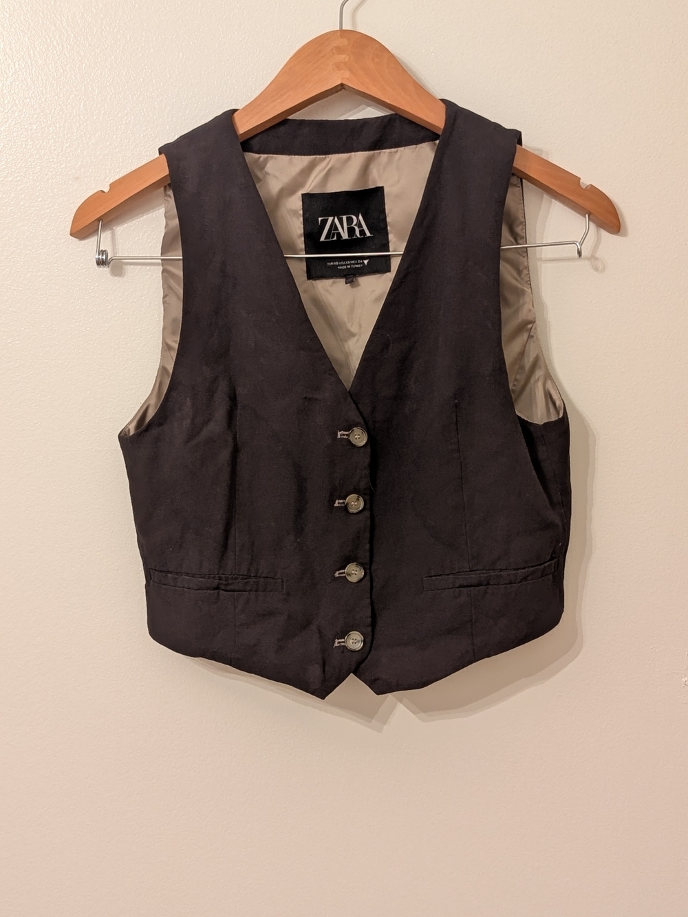 ZARA Button Up Vest